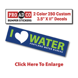 Custom Decals 3.5" X 11" - 250 count