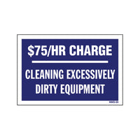 Equipment Rental Decal 2" X 3" [NWD-55] 25 count