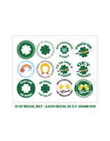 St. Patrick's Day Covid Decals - 12 count
