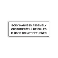 Equipment Rental Decal 2.125" X 5.5" [NWD-50] 25 count