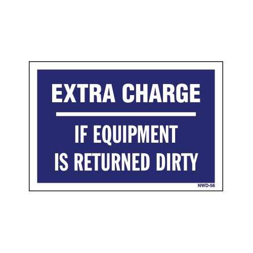 Equipment Rental Decal 2" X 3" [NWD-56] 25 count